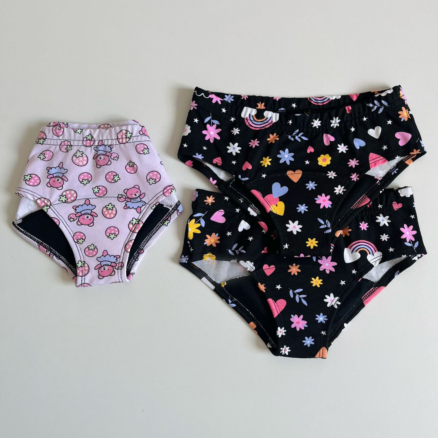 3 Panties Absorbentes Niñas